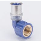 Wavin Tigris  Multi-Layer Composite Press-Fit Adapting 90° BSP Female Elbows 0.5" x 20mm 10 Pack