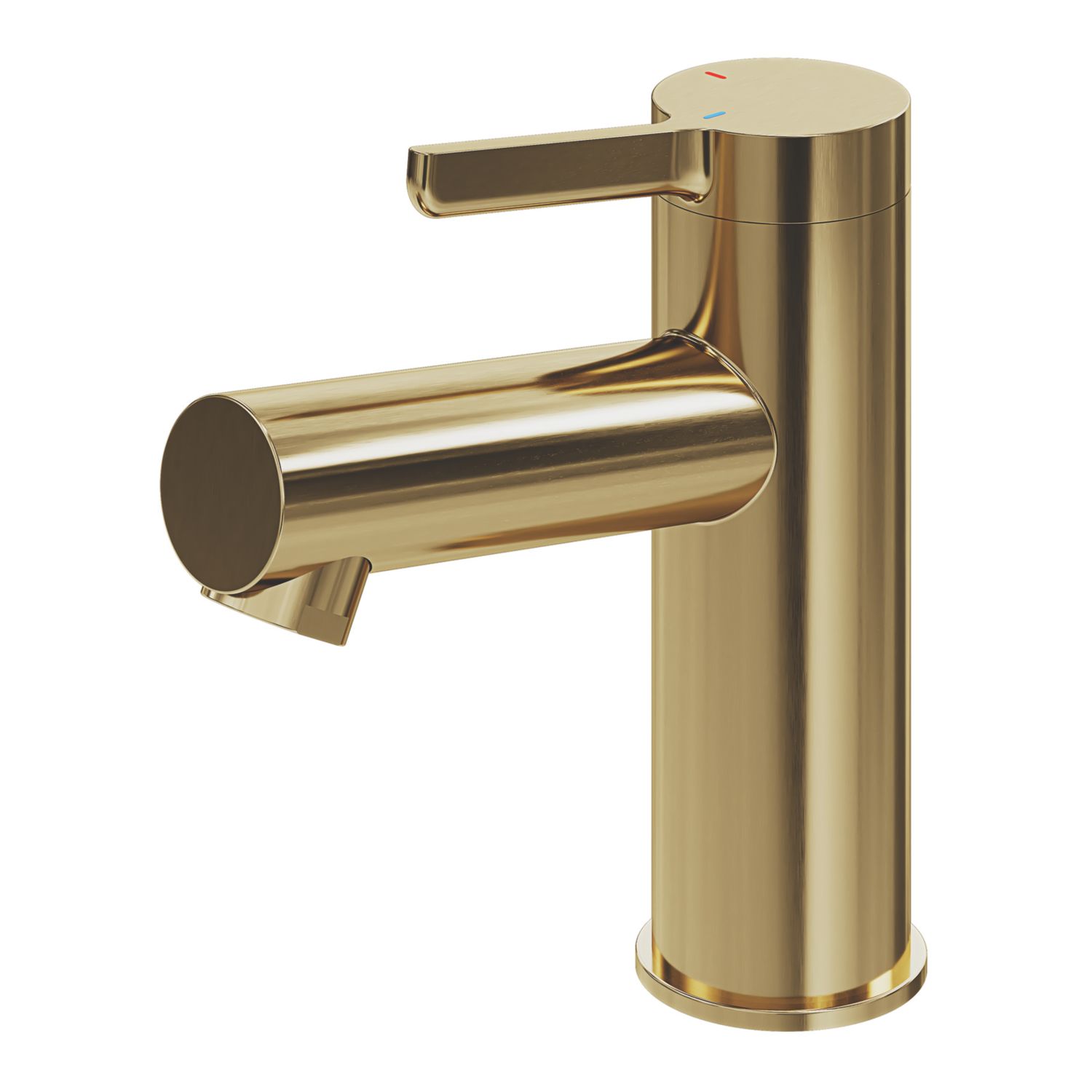 Swirl Bonda Brass 136mm Standard Lever Mono Basin Mixer Tap With Clicker Waste (422XX)