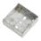Knightsbridge  1-Gang Galvanised Steel Unfinished Back Box 25mm 10 Pack