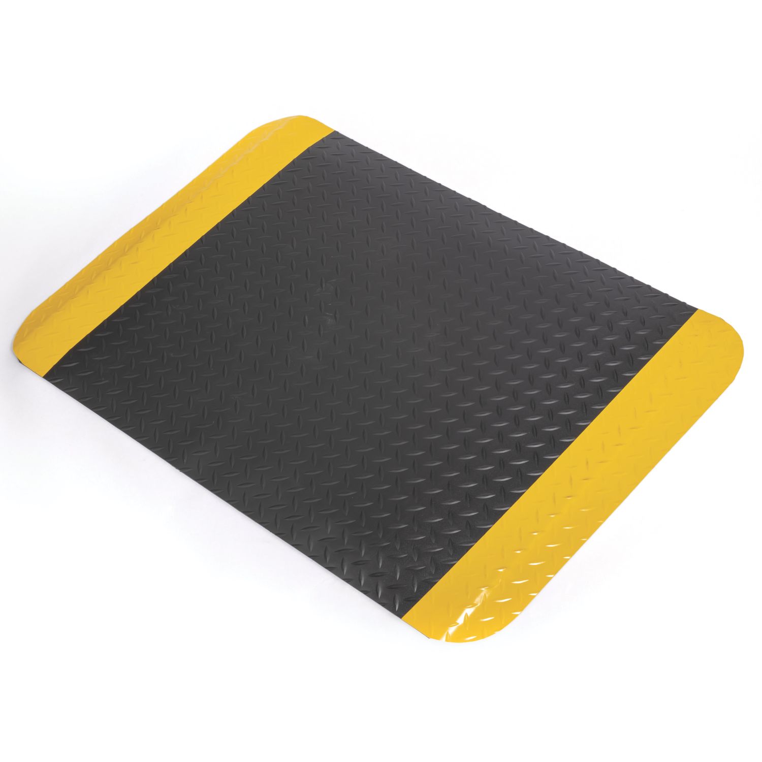 COBA Deckplate ReGen Anti-Fatigue Floor Mat Black / Yellow 900mm x 600mm x 15mm (422YN)