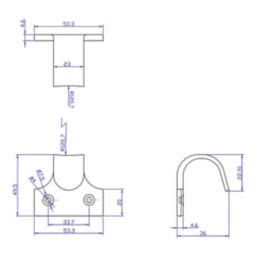 Smith & Locke Sash Window Handles Satin Chrome 50mm x 50mm 4 Pack