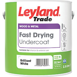 Leyland Trade Fast Drying Undercoat Brilliant White 2.5Ltr