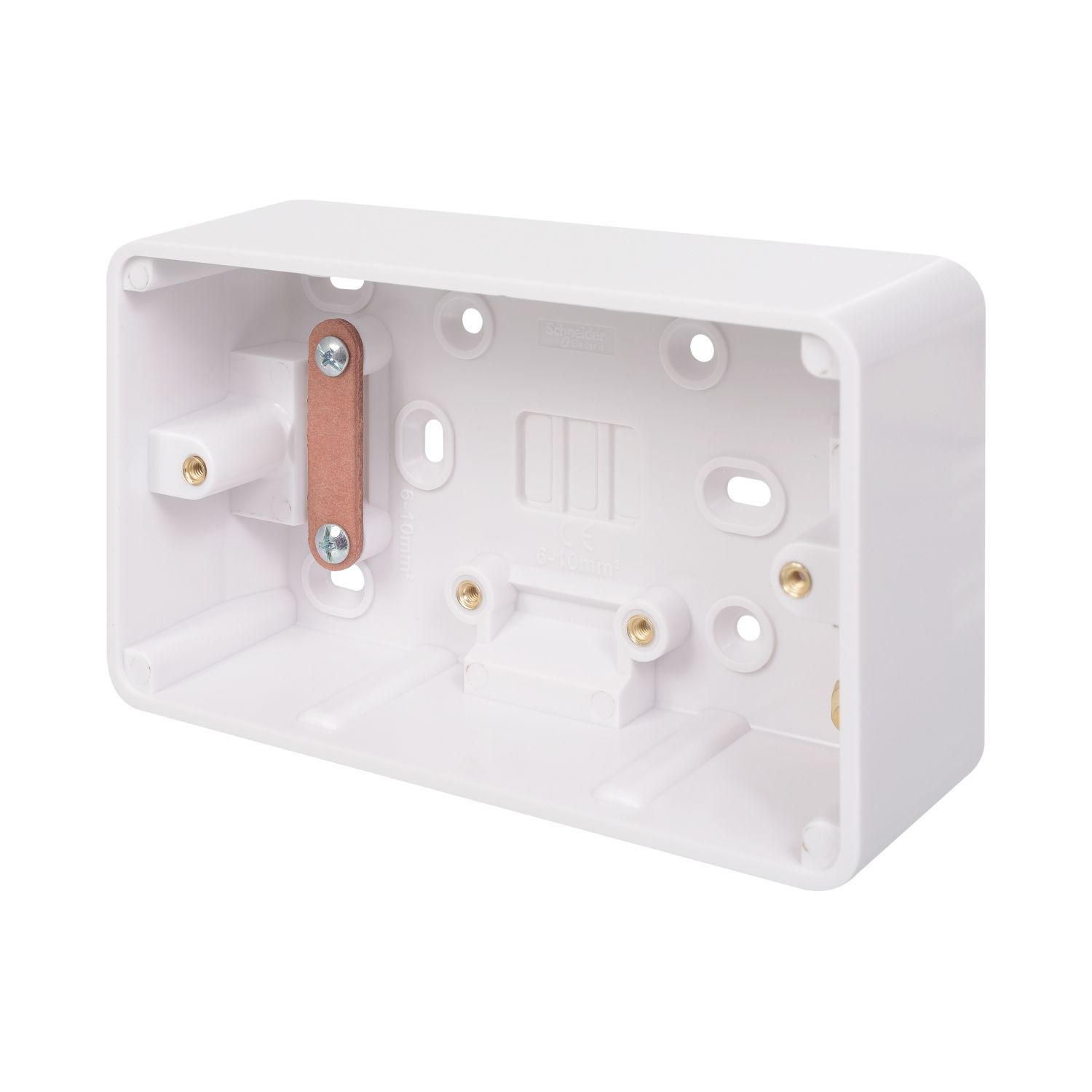 Schneider Electric Lisse 2-Gang Surface Pattress Moulded Box 41mm (4230J)