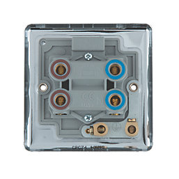 LAP  45A 1-Gang DP Cooker Switch Polished Chrome with LED