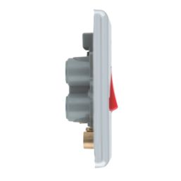 LAP  45A 1-Gang DP Cooker Switch Polished Chrome with LED