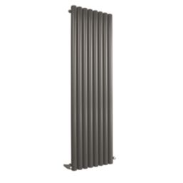 Ximax Erupto 1500mm x 435mm 3481BTU Anthracite Vertical Designer Radiator
