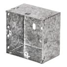 Tower  1-Gang Galvanised Steel  Knockout Back Box 47mm