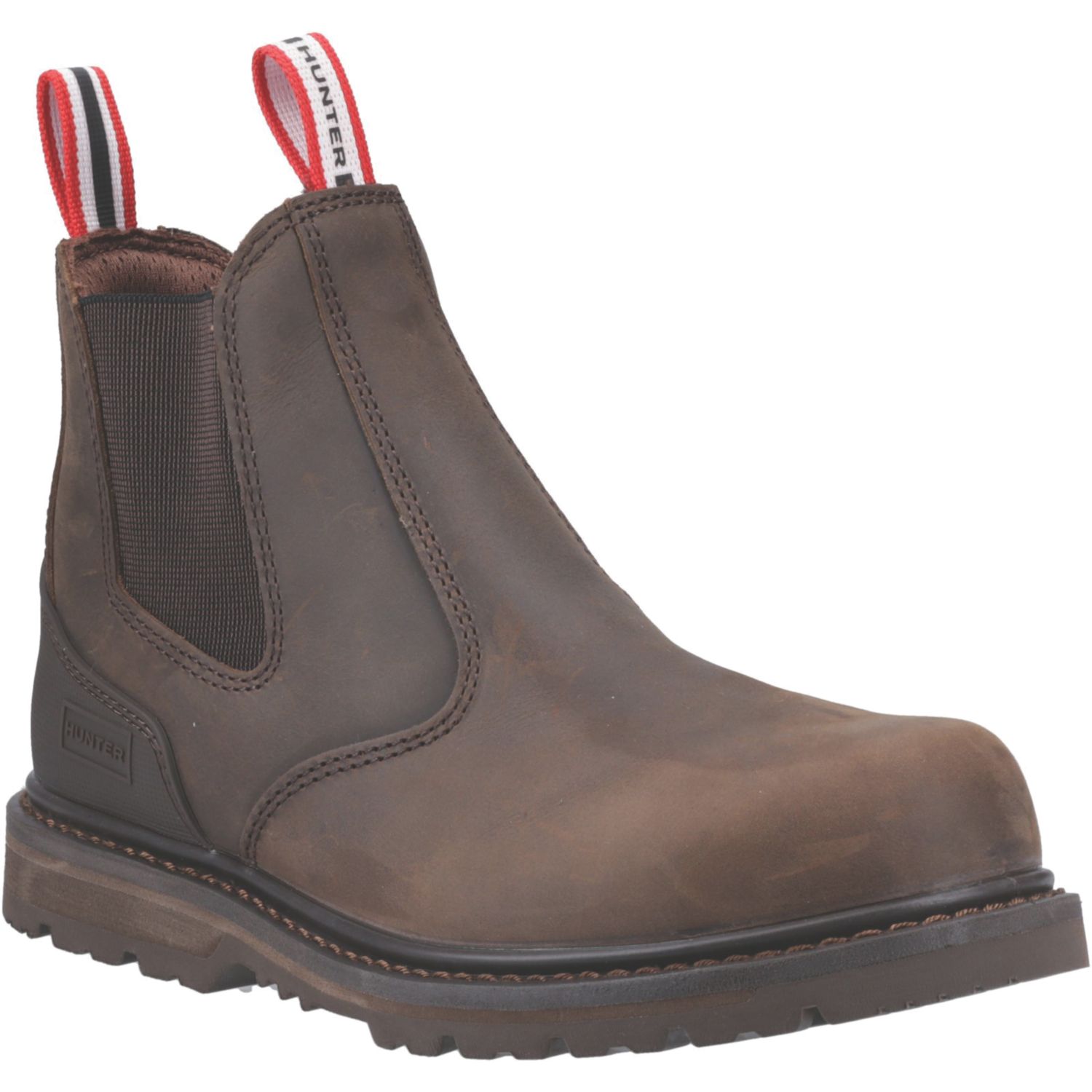 Hunter Thunder Dealer Size 12 Brown Water-Resistant Safety Dealer Boots (423CW)