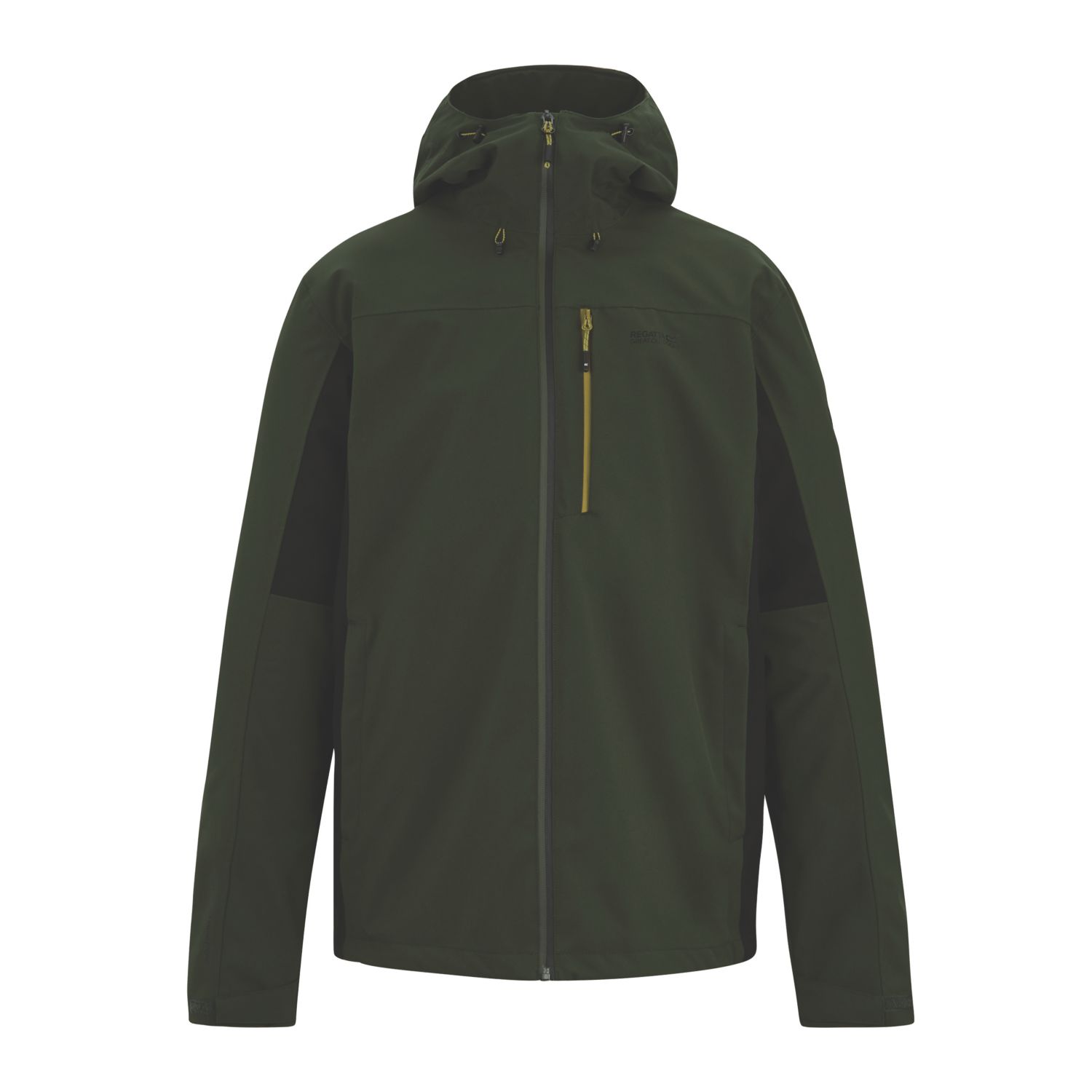 Regatta Birchdale II Waterproof & Breathable Jacket Dark Khaki / Black Large Size 48" Chest (423EG)