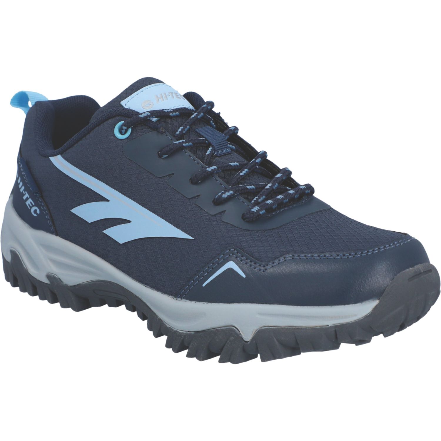 Hi-Tec Jaguar Sport Size 8 Womens Navy Waterproof Non Safety Trainers (423EK)
