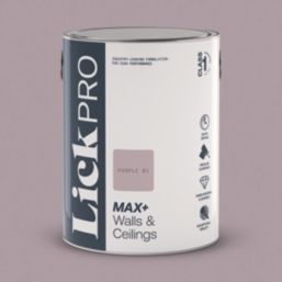 LickPro Max+ 5Ltr Purple 01 Eggshell Emulsion  Paint