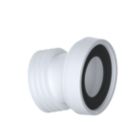 Viva  Rigid 14° Angled WC Pan Connector White 150mm