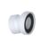 Viva  Rigid 14° Angled WC Pan Connector White 150mm
