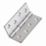 Satin Chrome  Double Phosphor Bronze Washered Butt Hinges 101mm x 67mm 2 Pack