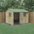 Forest Beckwood 9' 6" x 8' (Nominal) Reverse Apex Shiplap Timber Shed with Assembly