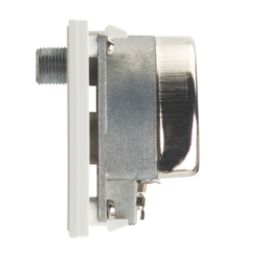 Contactum Media Modular Coaxial TV / FM & Satellite Socket White