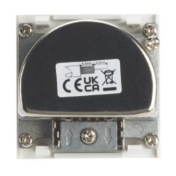 Contactum Media Modular Coaxial TV / FM & Satellite Socket White