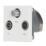 Contactum Media Modular Coaxial TV / FM & Satellite Socket White