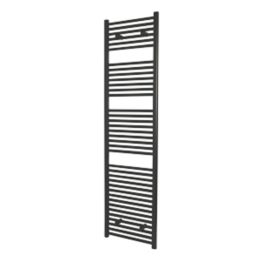 Towelrads 1800mm x 500mm 2965BTU Black Flat  Towel Radiator