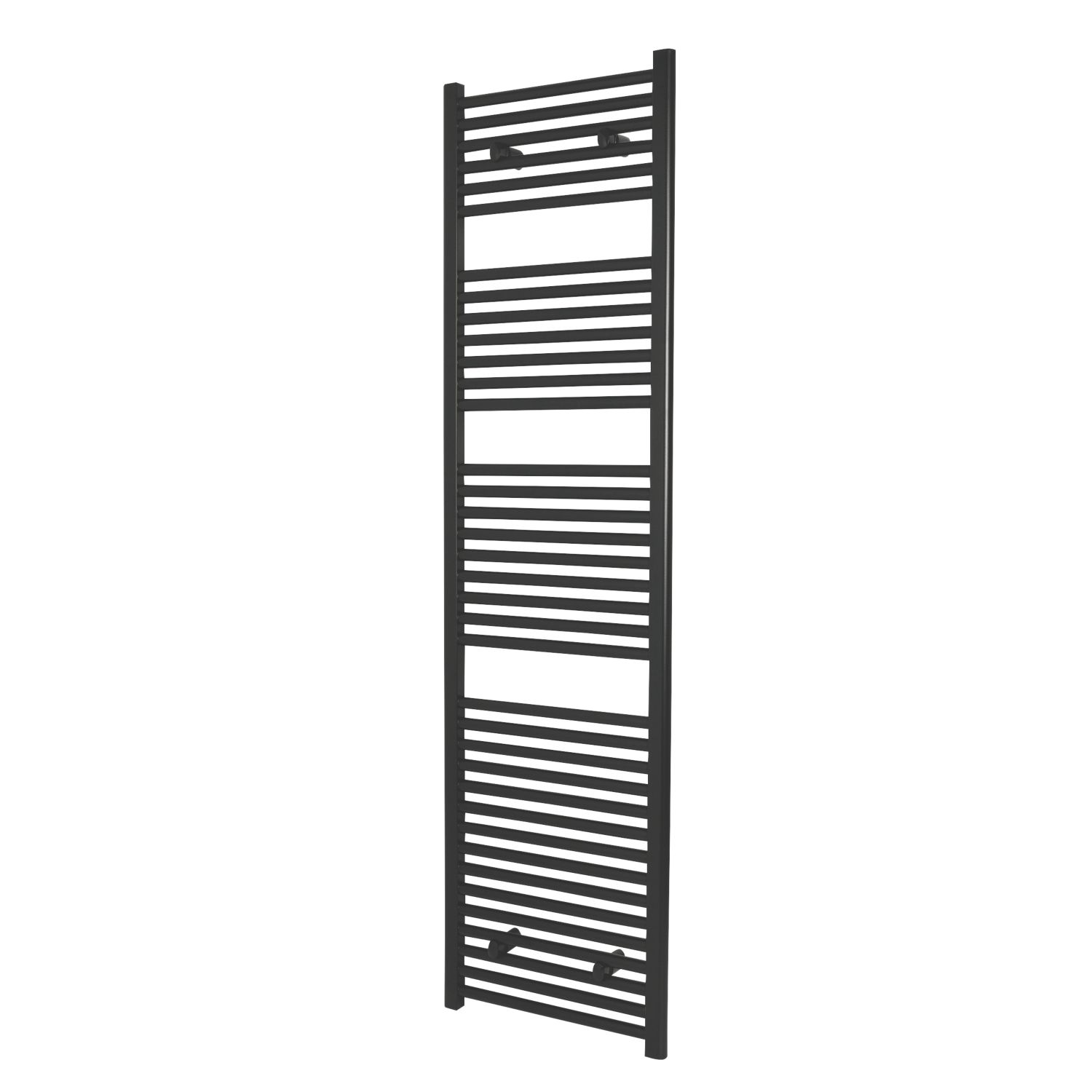 Towelrads 1800mm x 500mm 2965BTU Black Flat Towel Radiator (423RY)