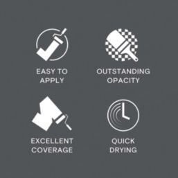 LickPro  2.5Ltr Black 01 Vinyl Matt Emulsion  Paint