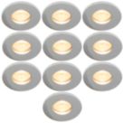 Electralite Yate Fixed  Fire Rated Downlights Chrome 10 Pack