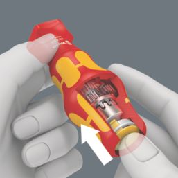 Wera Kraftform Kompakt Turbo i 1 Tool Finder VDE Interchangeable Insulated Screwdriver Set 16 Pieces