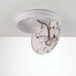 Saxby HeroPro Outdoor Round LED Bulkhead Gloss White 18W 1800lm