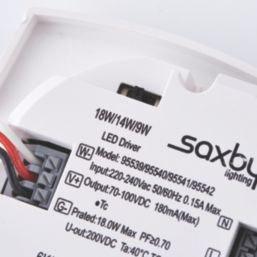 Saxby HeroPro Outdoor Round LED Bulkhead Gloss White 18W 1800lm