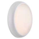 Saxby HeroPro Outdoor Round LED Bulkhead Gloss White 18W 1800lm