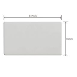 Varilight  2-Gang Blanking Plate Paintable