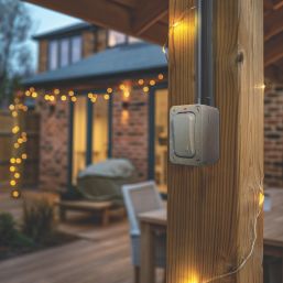 British General  IP66 20A 1-Gang 2-Way Weatherproof Outdoor Switch with Neon