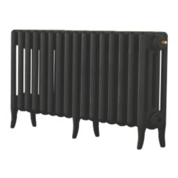 Arroll 460mm x 874mm 2736BTU Black Cast Iron 4 Column Radiator