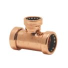 Tectite Sprint  Copper Push-Fit Reducing Tee 28mm x 28mm x 22mm