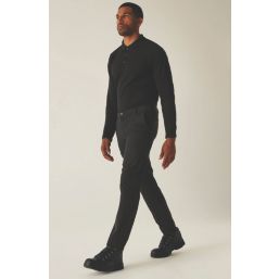 Regatta Pro Action Stretch Trousers Black 40" W 32" L
