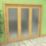 Green & Taylor  3-Door 1-Frosted Light Unfinished Oak Wooden Shaker Internal Bi-Fold Door 2060mm x 2133mm
