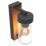 Calex Perugia Outdoor Wall light With PIR Sensor Black