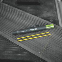 TRACER 200mm Replacement Lead Set for Deep Hole Construction Pencil Yellow & 2B 6 Pieces