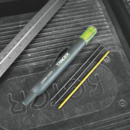 TRACER 200mm Replacement Lead Set for Deep Hole Construction Pencils 2B 6 Pieces