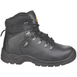 Amblers AS335 Poron XRD Internal Metatarsal Size 12  Black Water-Resistant Steel Toe Cap Safety Boots