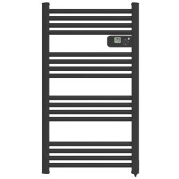 Flomasta 980mm x 545mm 1705BTU Black Flat Electric Towel Radiator