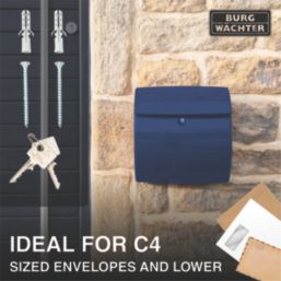 Burg-Wachter  Piano Post Box Marine Blue Gloss