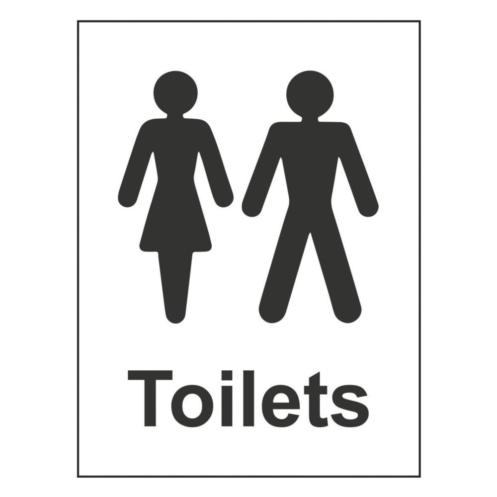 Womens / Gents Toilet Sign 200mm x 150mm