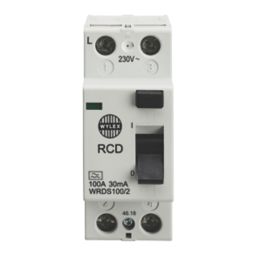 Wylex  100A 30mA DP A Curve  RCD