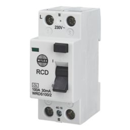 Wylex  100A 30mA DP A Curve  RCD