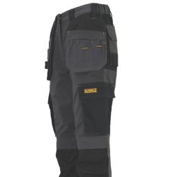 DeWalt Roseville Womens Work Trousers Grey/Black Size 10 29 L - Screwfix