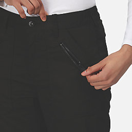 Regatta Pro Action Womens Trousers Black Size 20 31" L