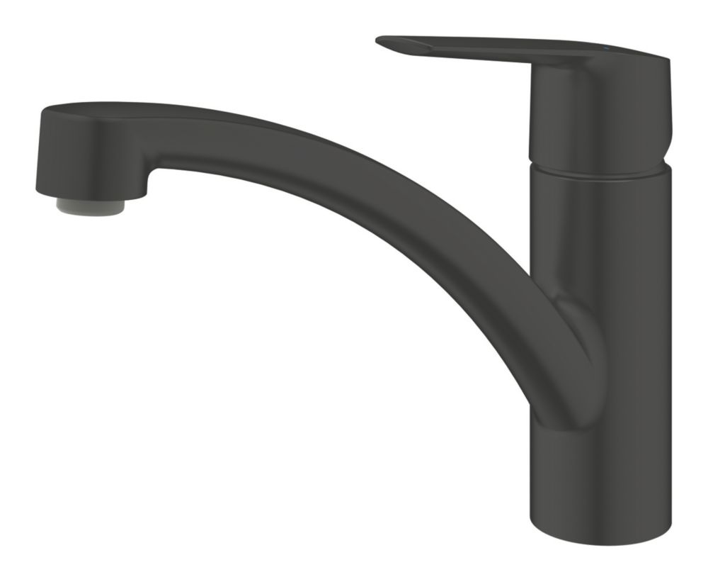 Grohe QuickFix Start  Low Spout Kitchen Tap Matt Black
