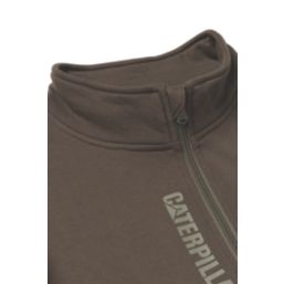 CAT Midweight Quarter Zip Sweatshirt Moss 2X Large 47-49" Chest