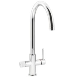 Abode Puria 3-Way Deck Mounted Filter Tap Chrome